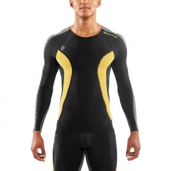 MusicSkins Dnamic Camiseta de manga larga para hombre Varios colores Black/Citron Talla:extra-large