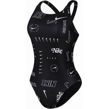 Bañador de natación Nike Fastback One Piece Mujer Negro, traje de baño con diseño de una sola pieza, fabricado en material resistente al cloro, con soporte en la parte superior y tirantes traseros para mayor libertad de movimiento