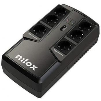 Nilox Premium Line Interactive UPS 850 VA - 595 W with 6 Schuko Outlets