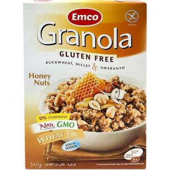 Emco Granola Muesli con Miel y Nueces Sin Gluten Orgánico 340g