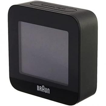 Braun BC08 Reloj despertador digital Negro con pantalla LED, función de alarma dual, luz nocturna, diseño moderno y compacto