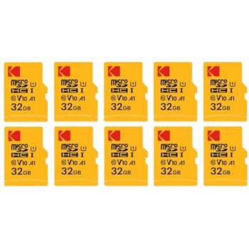 Paquete de 10 Tarjetas de Memoria Micro SDXC 32 GB Premium - Clase 10 UHS-I - Alta Velocidad y Fiabilidad para Smartphones, Cámaras, Tablets y Consolas