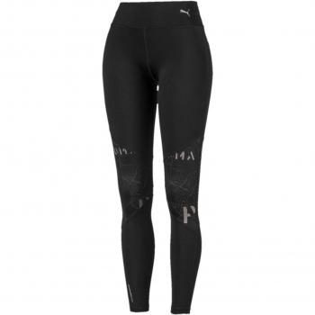 Puma Graphic Full Tight Mallas Deporte, Mujer, Black, M