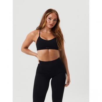 Björn Borg Alice Stenlöf Ribbed Strap Bra Black, LXL