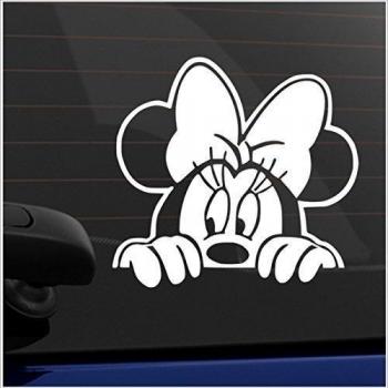 Pegatina de Minnie, de color negro