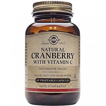 Solgar Natural Cranberry With Vitamin C Vegetable Capsules