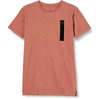NAME IT Nkmfreo SS Boxy Top Camiseta, Burlwood, 122-128 para Niños