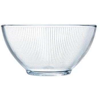 Bol de vidrio transparente Luminarc Stripy 50 cl con relieve, apto para microondas y reciclable