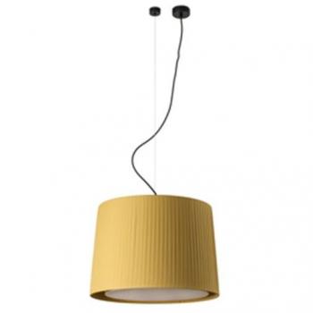 Lámpara colgante Faro Barcelona SAMBA 64314-45 Negro/Amarillo, diámetro 450 mm