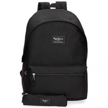 Mochila Pepe Jeans Aris + Estuche Negro