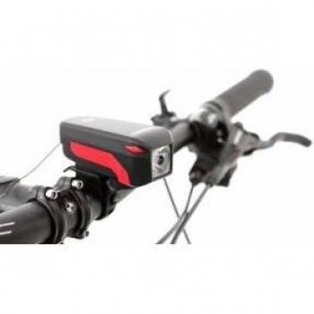 MSC Bikes Light Horn Luz Frontal con Bocina, Negro, 350 Lumens
