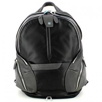 Piquadro Coleos Expandable Black Laptop Backpack for 13.3” Devices