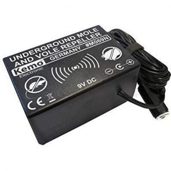 Repelente de Topos y Roedores Kemo M069N con Vibración, Alcance 1000 m²