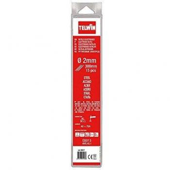 Telwin - Electrodos rutilos acero kit 15 piezas Ø 2