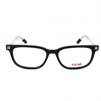 Kartell KL017V 02 Men's Eyeglasses Black Size 53 - Frame Only, Blue Light Block Available