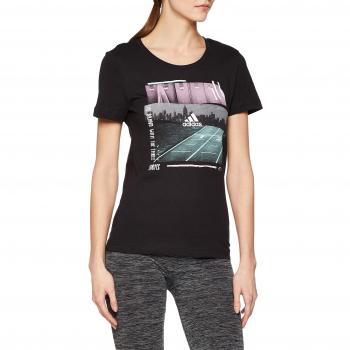 adidas 3st Photo tee Camiseta, Mujer, Negro, L