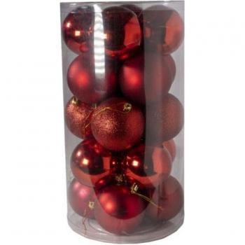 Adornos de bolas de Navidad colgantes en oro de 8cm