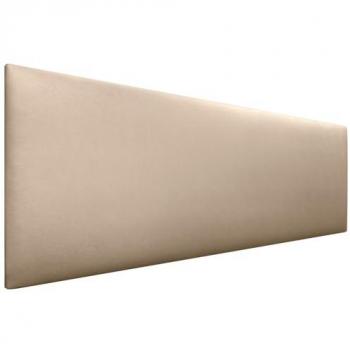 Cabecero Tapizado de Polipiel AQUALINE Liso 145x50cm en Champán para Camas 120/135/140