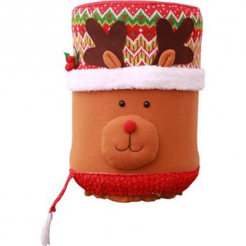 Cubierta Navideña Elástica para Dispensador de Agua y Barril, Decoración de Navidad #5AU8