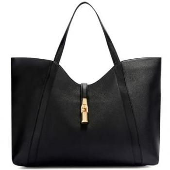 Furla Goccia XL Black Leather Tote Bag