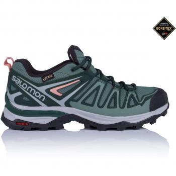 Salomon X Ultra 3 Prime GTX W, Zapatillas de Senderismo para Mujer, Verde