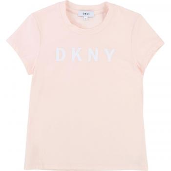 DKNY - Camiseta de Manga Corta - para niña Rosa 164/172 cm