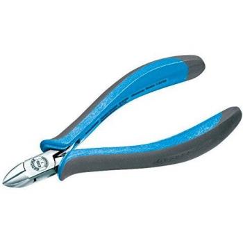 Alicate Corte Diagonal Electrónica Gedore 8306-1 - Características: tipo de corte diagonal, diseño ergonómico, fabricado en acero al carbono, acabado niquelado para mayor resistencia a la corrosión, mango antides