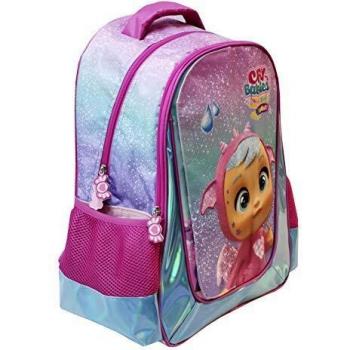 Bebés Llorones, Mochila Adaptable a Trolley Producto Oficial Bebés Llorones Solapas Imantadas Dos Bolsillos Laterales Colores Rosa y Azul