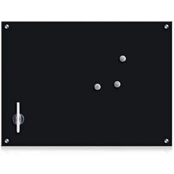 Zeller 11651 - Pizarra de madera, cristal, vidrio, negro, 75 x 55 cm