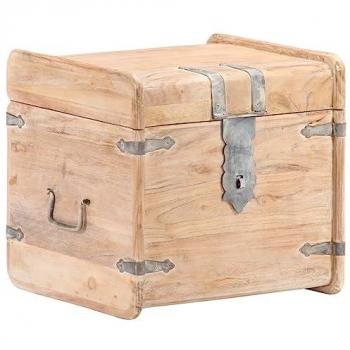 vidaXL Chest 40x40x40 cm Solid Acacia Wood