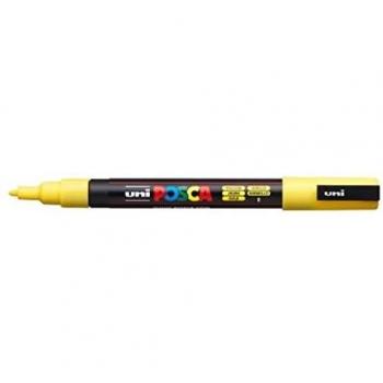 Marcador POSCA PC-3M Amarillo Punta Redonda 0.9/1.3 mm - Pack de 6 Unidades