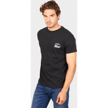 Camiseta de hombre Motorcycle Team en color negro de manga corta Skull Rider