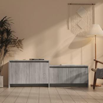 Mueble para TV Gris Sonoma 146,5x35x50 cm en Aglomerado