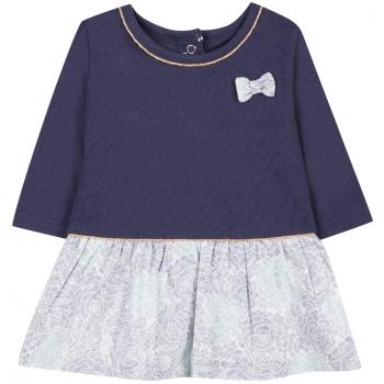 Absorba Boutique Robes Bleu, Vestido para Bebés, Azul