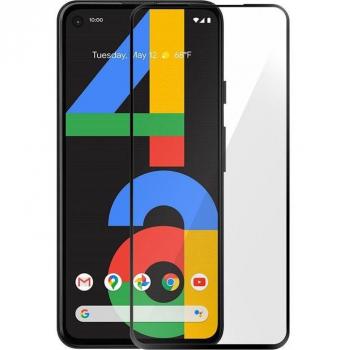 Protector de Cristal Templado Negro para Google Pixel 4A