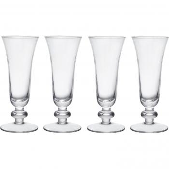 MIKASA Salerno - Copas de champán de cristal, 170 ml, juego de 4 copas