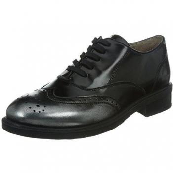 Unisa Belgica, zapatos cordones / zapatos de vestir, bajo 2-4 cm, negro, piel, Redonda, otoño invierno 2014-15, 36