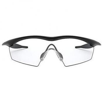 Oakley M Frame Industrial Black Sunglasses with Clear Lenses for Outdoor Activities