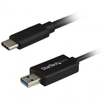 StarTech.com USB-C to USB 3.0 Data Transfer Cable for Mac and Windows, 2m (6ft) - MFi Certified Lightning Charger Cable for iPhone/iPad/iPod, Left Angle Micro B Connector