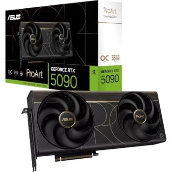 Tarjeta Gráfica ASUS ProArt GeForce RTX 5090 OC 32GB GDDR7 con DLSS 4.5 y Conectividad HDMI/DisplayPort/USB-C