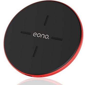 Amazon Brand - Eono Cargador inalámbrico Rápido C1 Cargadores por inducción Qi-Certificado 15W MAX Compatible con iPhone 13/12 Mini/12 Pro/12 Pro MAX, Galaxy S20/20+/20 Ultra, AirPods Pro