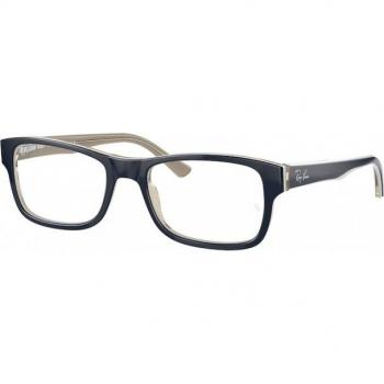 Ray-Ban RX5228 8119 Unisex Square Eyeglasses Blue Light Block Available Size 53