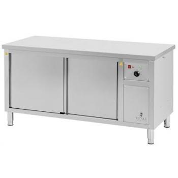 Armario Caliente de Acero Inoxidable (304) - 160 x 70 x 85 cm - Temperatura de 30 a 80 °C - Ideal para Catering y Banquetes