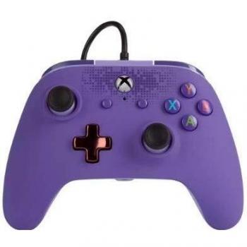 Power A - Mando Morado con Cable, Botones programables y Salida de Audio Zen Series Compatible con Xbox One y Windows