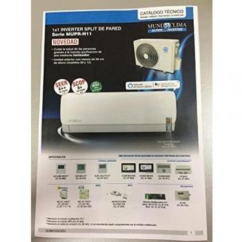 UNIDAD INTERIOR SPLIT 2500W AIRE ACONDICIONADO MUNDOCLIMA MUPR-09-H11-I