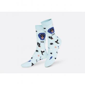 Calcetines Zodiaco Leo Talla Única Azul