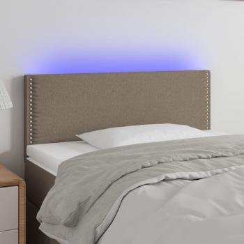 Cabecero LED Tortera 100x5x78/88 cm en Tela Gris Taupe