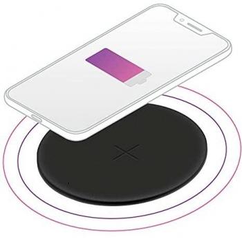4-Ok Cargador Inalámbrico Qi Compatible iPhone, Samsung, Xaiomi, etc. Carga Rapida, Ultrafino