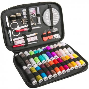 Luxebell Kit de Costura 92 De Coser Accesorios Portátil Casa De Coser Conjunto para Adulto Chicas Mini Casa Costura Caja para Viajes a Domicilio y Uso de Emergencia