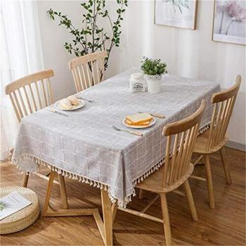 Zklttca Decoracion Simple Simple Algodón Lino Mantel Salón de Té Tea Tela 100x160cm J